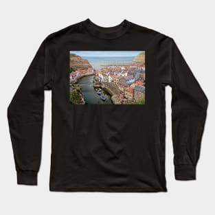 Staithes Fishing Village, Yorkshire Long Sleeve T-Shirt